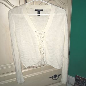 Forever 21 size small white sweater